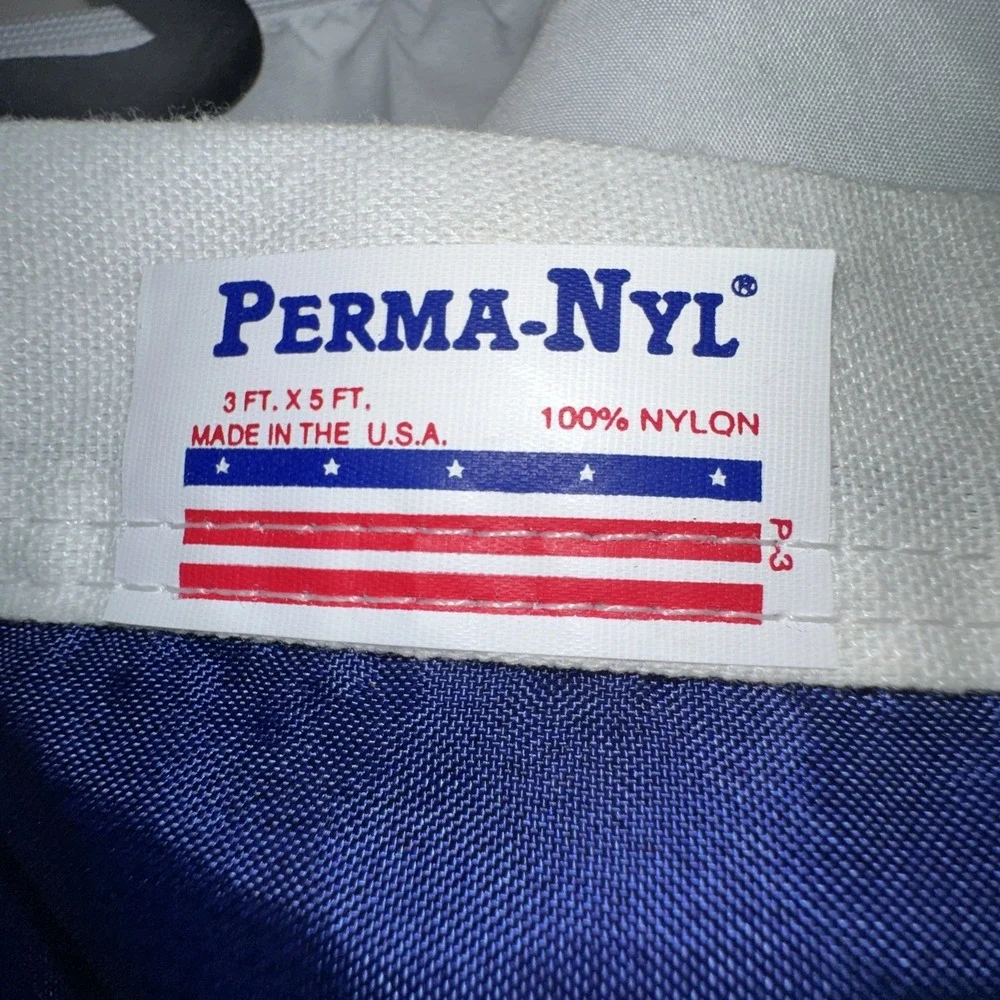 Perma-Nyl New York State Flag 3 ft x 5 ft 100% Nylon Made in USA NWOT